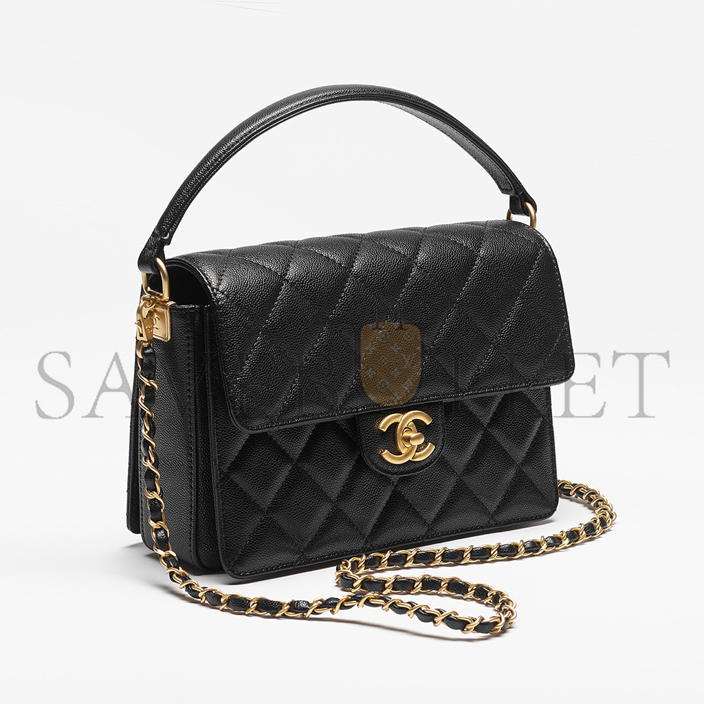 CHANEL MASTER SMALL FLAP BAG WITH TOP HANDLE AS5166 (19*14*4.5cm)